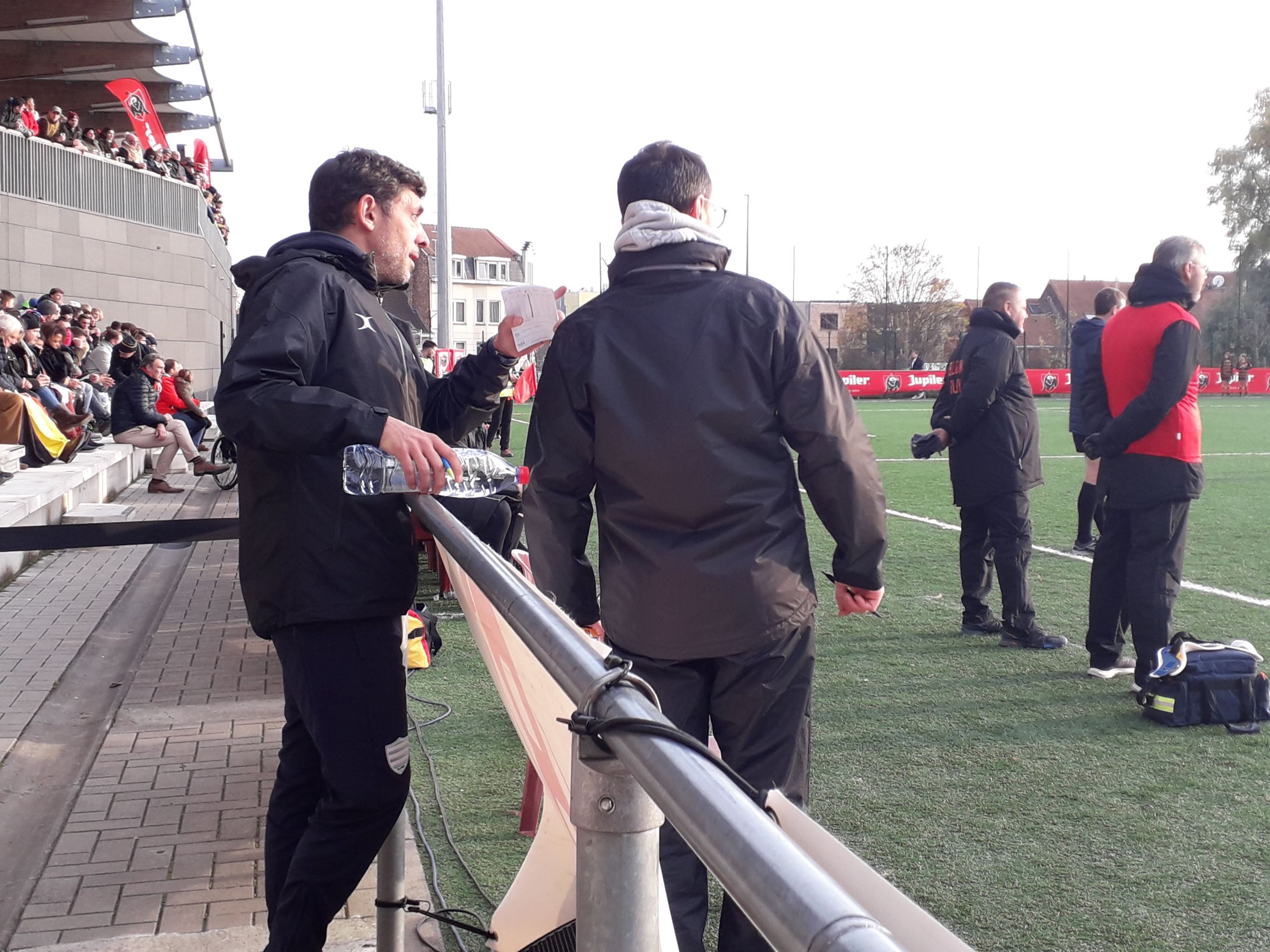 Anthony Cabaj et Guillaume Ajac en pleine discussion durant le match. 