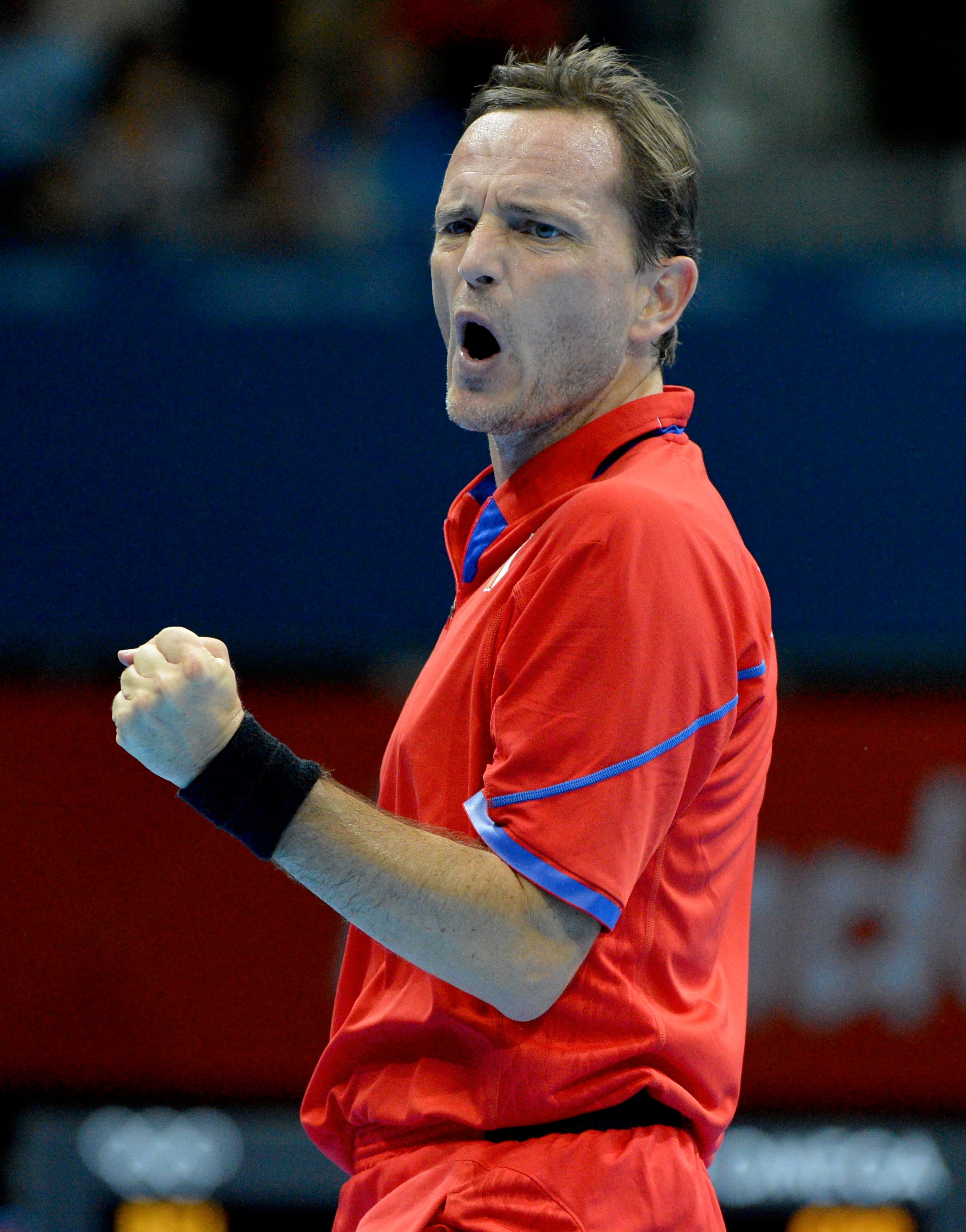 Jean-Mi remporte son dernier match "olympique" face à Marko Jevtovic, aux JO de Londres, en 2012.