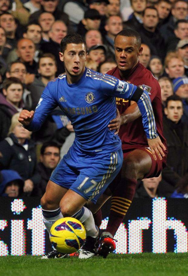 Pour son premier match officiel sous les couleurs de Chelsea, Eden Hazard affrontait le Manchester City de Vincent Kompany.