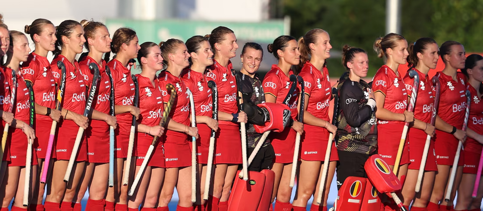 Les Red Panthers sur le terrain de Wavre.