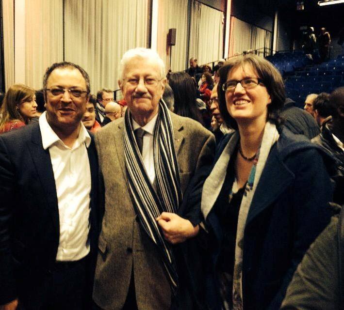 Rachid Madrane, Philipppe et Catherine Moureaux.