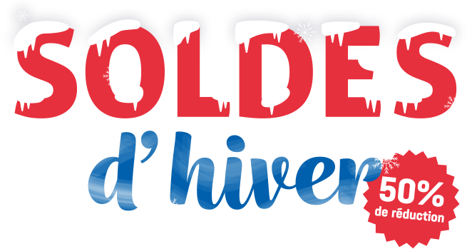 Soldes d'hiver - 50% de réduction